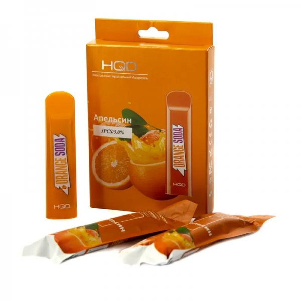 Купить HQD Cuvie - Orange (Апельсин), 300 затяжек, 20 мг (2%)