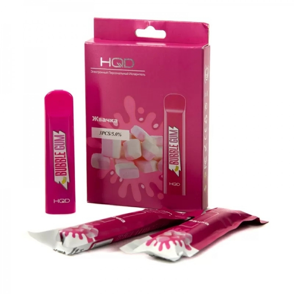 Купить HQD Cuvie - Bubble Gum (Жвачка), 300 затяжек, 20 мг (2%)